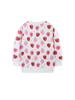 New Autumn Girls' Strawberry Pattern Hoodie, Round Neck Pullover, Kids' Cute Clothing