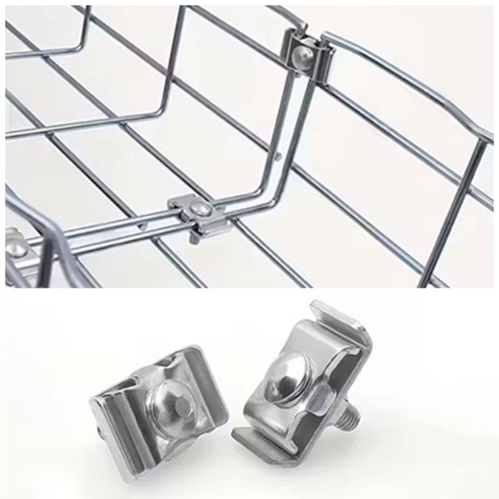 10pcs Hardware Accessories Metal Grid Wall Clamps Sturdy Clamps DIY Grid Connectors Wall Grid Panel Wall Installation