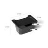 For Tesla Model Y TPE Rear Seat Storage Box Under Air Vent Organizer Backseat Trash Can Garbage Bag Car Interior Accessories
