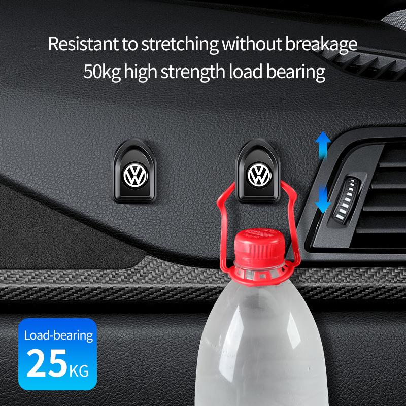 Valve Stems Caps 4Pcs Car Interior Hooks Storage USB Cable Headphone Storage Hook For Volkswagen VW Scirocco Jetta Beetle Golf 4 RG8