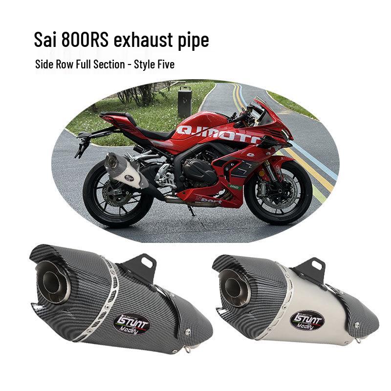 Compatible Exhaust Pipe Modification for Qianjiang QJMOTOR Sai 800RS: Original Valve Mid and Front Sections