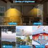 PCS 12 Solar Pendant Light Outdoor Solar Shed Light Motion Sensor Solar Lamp For Shed Garage Yard 3 Color Mode IP65 Waterproof