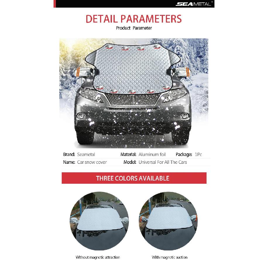 Car Snow Cover Car Cover Windshield Sunshade Outdoor Waterproof Anti Ice Frost Auto Protector Winter Automobiles Exterior Cover