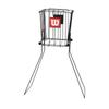 Wilson Tennis Ball Basket 90 Ball Hopper (WR8402601001), 57x36x88cm, Holds Up To 90 Balls, Black