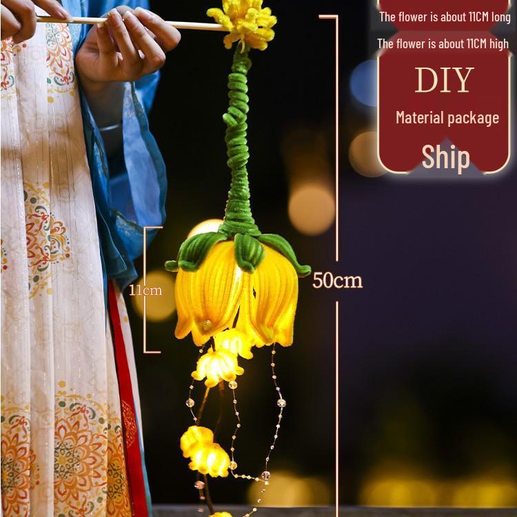 DIY Lotus Rose Lantern Kit - New Year Festival Twist Sticks & School Flower Palace Lanterns