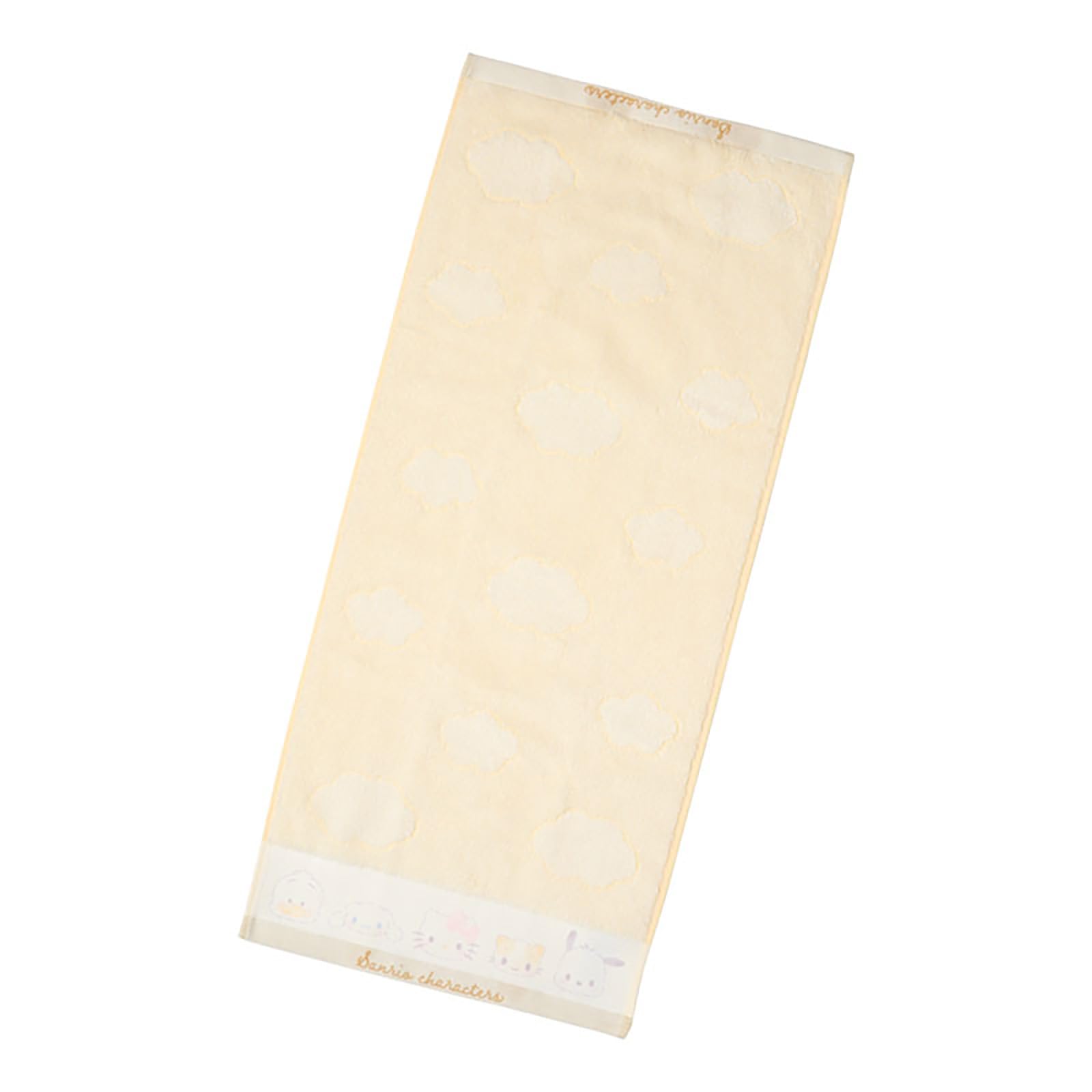 Sanrio Face Towel in a Fluffy White Sanrio Characters 661571 (Naptime Cloud)