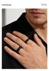 Unisex Stainless Steel Plated Rings Set: European & American Fashion Styles, Men's