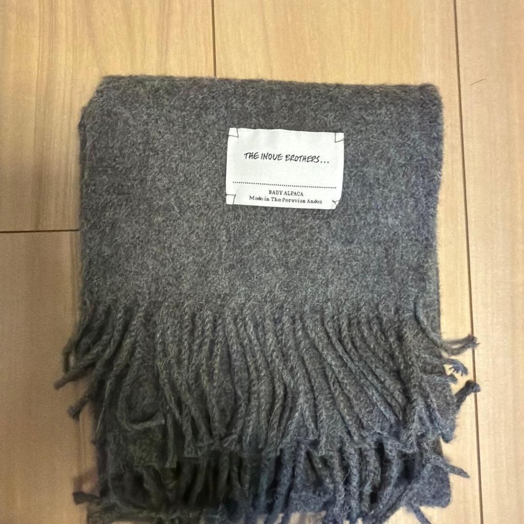 Used THE INOUE BROTHERS Brushed Scarf Gray
