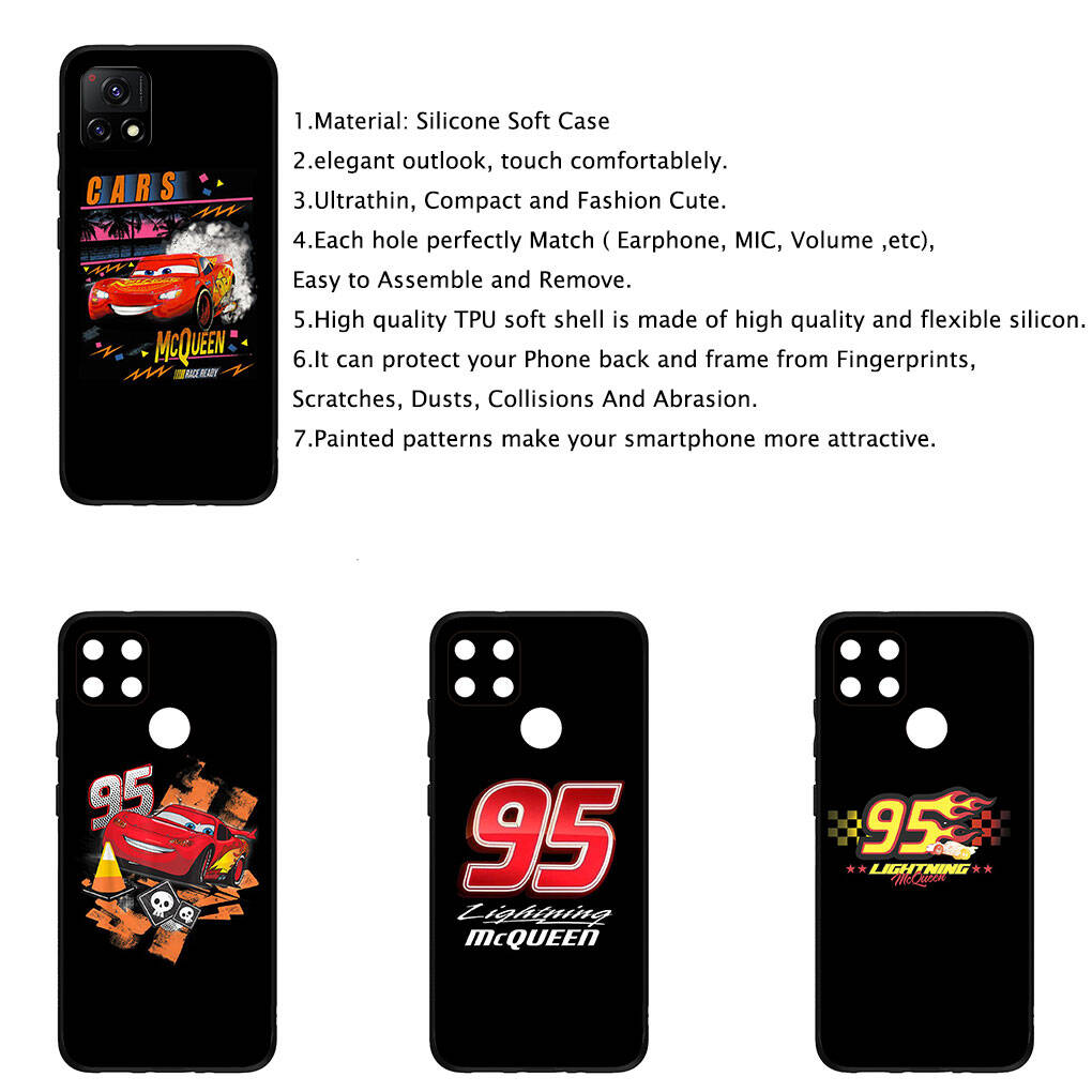 For Motorola Moto Edge 70 60 50 G54 G86 Samsung Galaxy S25 iPhone 17 16 15 Xiaomi Redmi Note 14 Pro Max Phone Case Cars Lightning McQueen Comics Cover