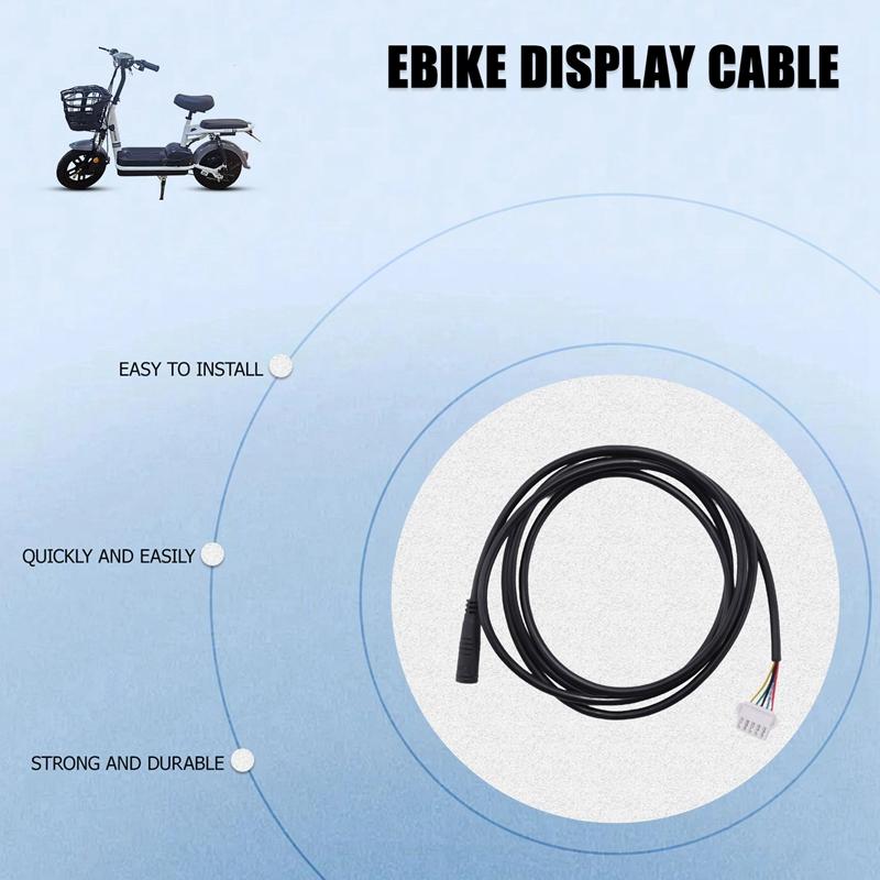 DSAO Ebike Bicycle KT Controller 5Pin Display Waterproof Conversion Cable for Electric Bike Conversion Kit