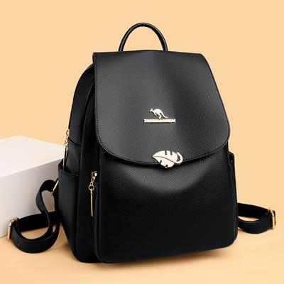 Zaino in pelle Zaino da donna con nappa di grande capacità Borsa da viaggio femminile