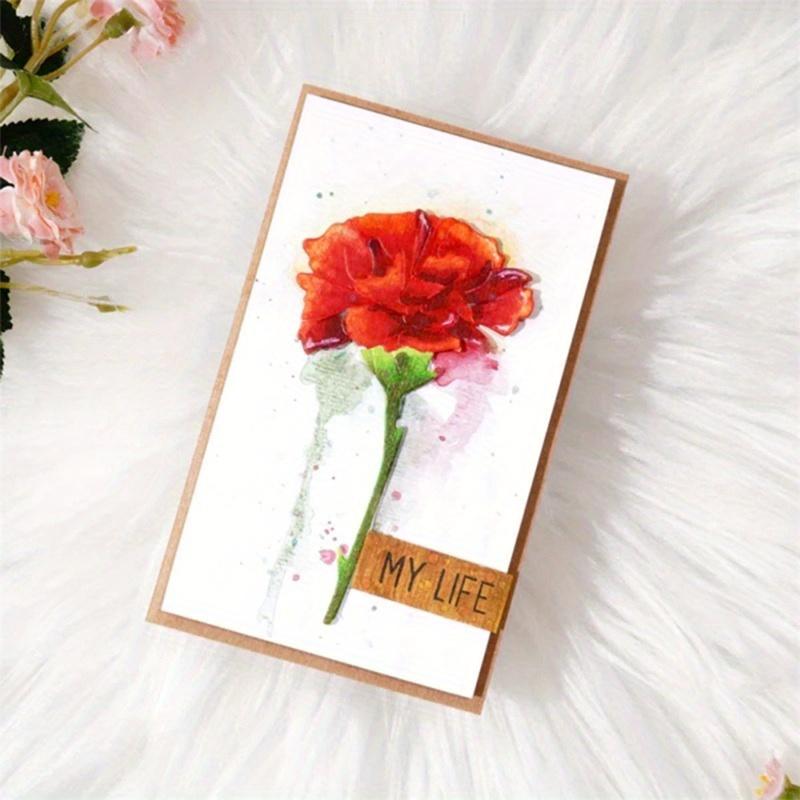 Red Flower Metal Cut Dies Stencils for Scrapbooking Stamp/Photo Album Decorative Embossing DIY Paper Cards