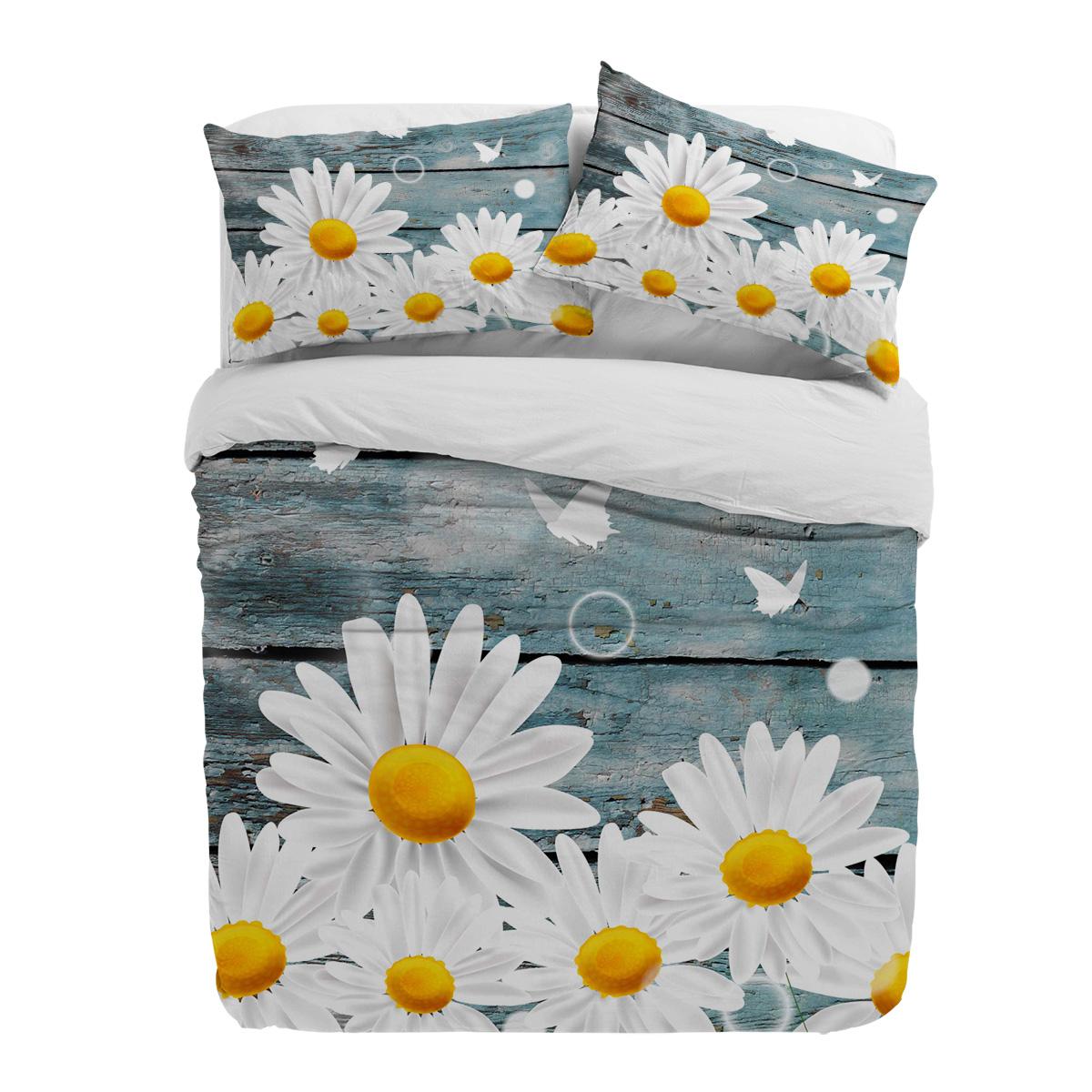 

Белый Ромашка Бабочка Дерево Зерно Цветок Пододеяльник с Наволочкой На Заказ 3шт Комплект Постельного Белья Покрывало Двуспальная Кровать Домашний Текстиль EU single(135x200cm)