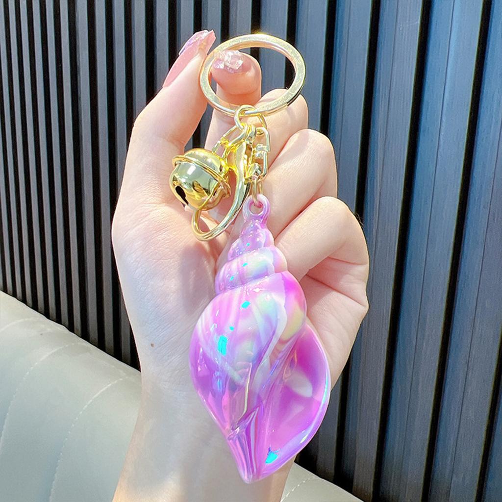 Unique Key Accessory for Keys and BagsBeautiful Conch Pendant Keyrings Phone Lanyard Keychain for Fashion Enthusiasts