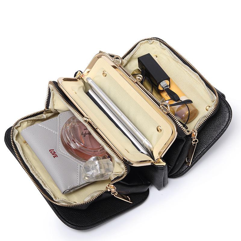 Korean Style Versatile Three-Layer Chain Crossbody Bag - Spring 2019