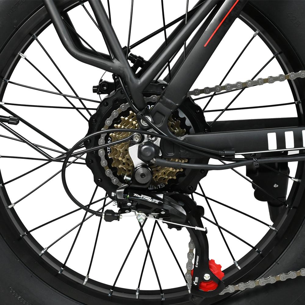 BAOLUJIE GPS-DZ2002 All-Terrain Electric Bike 500W Motor SHIMANO 7-Speed With Disc Brake 45km/h Top Speed 50km Range City Commuting E-Bike