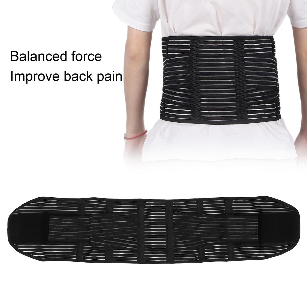 Breathable Waist Lumbar Lower Back Brace Pain Relief Tightness Back Support Belt