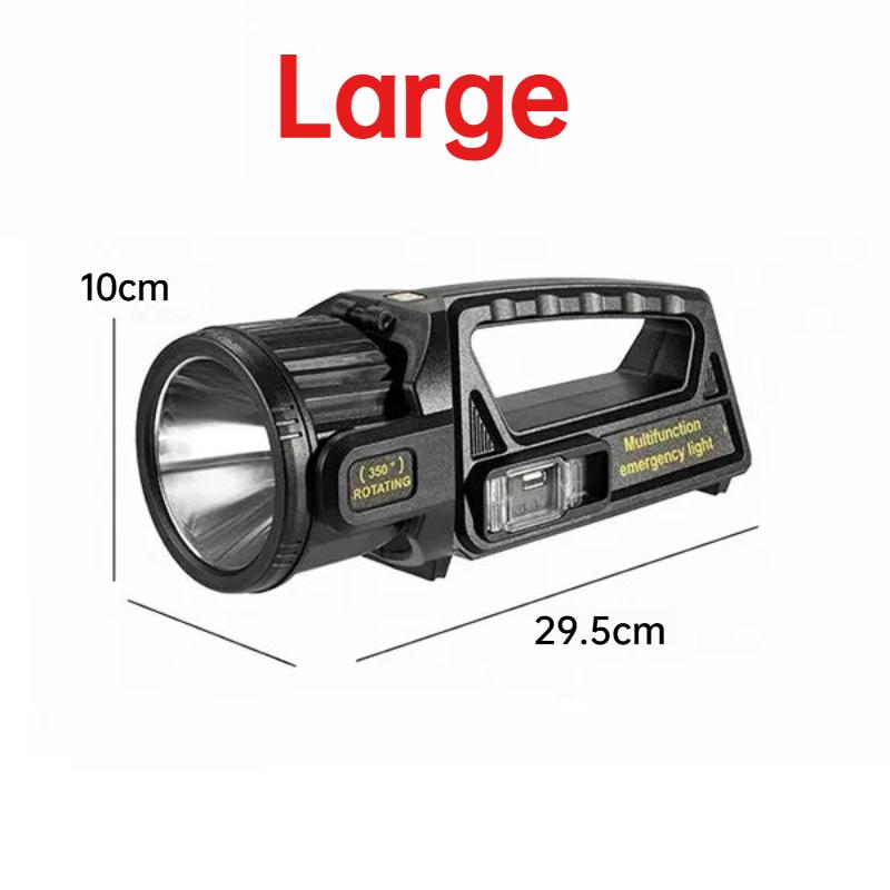 P50 Solar Charging Portable Powerful LED Flashlight Handheld Searchlight USB Rechargeable Spotlight Waterproof Torch Light