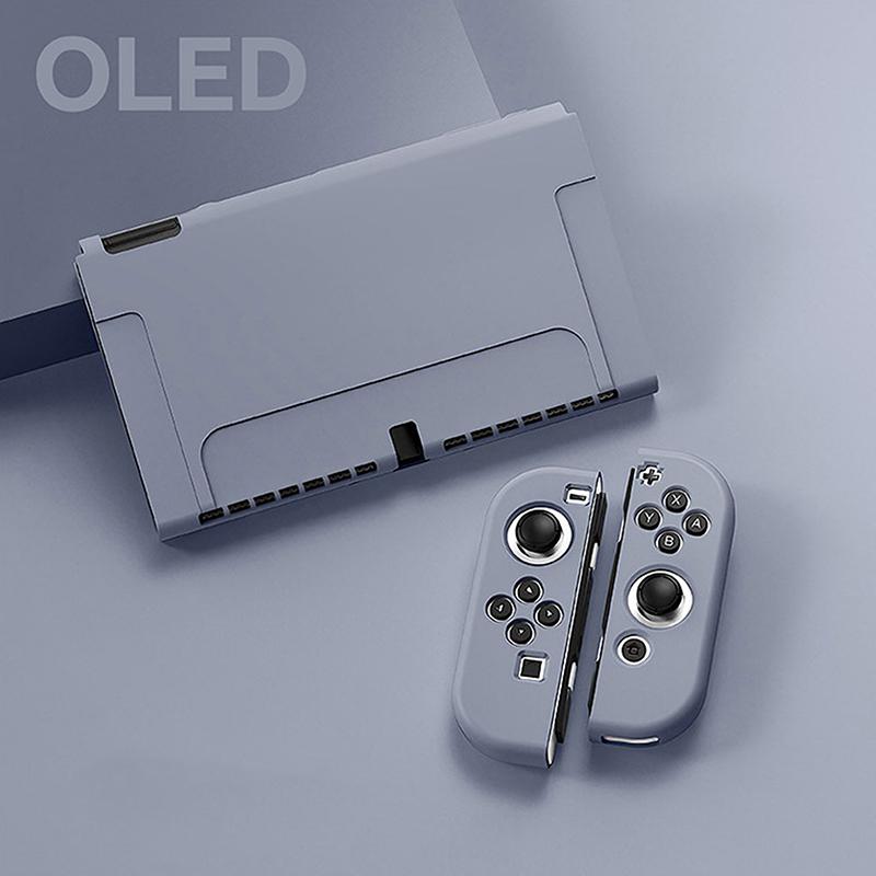 Protective Case Compatible With  Switch Oled Console And Joy-Cons, Switch Can Be Inserted In Dock With Shell