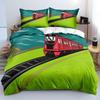 Bedding Set Cartoon Train Farm Duvet Cover Set Double Full Size Queen Bed King Size Duvet Cover Pillowcase Gifts for Kids