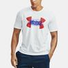 Under Armour Attitude Logo Printed Training Casual Crew Neck Short Sleeve T-Shirt Men Tops White 1362839-100