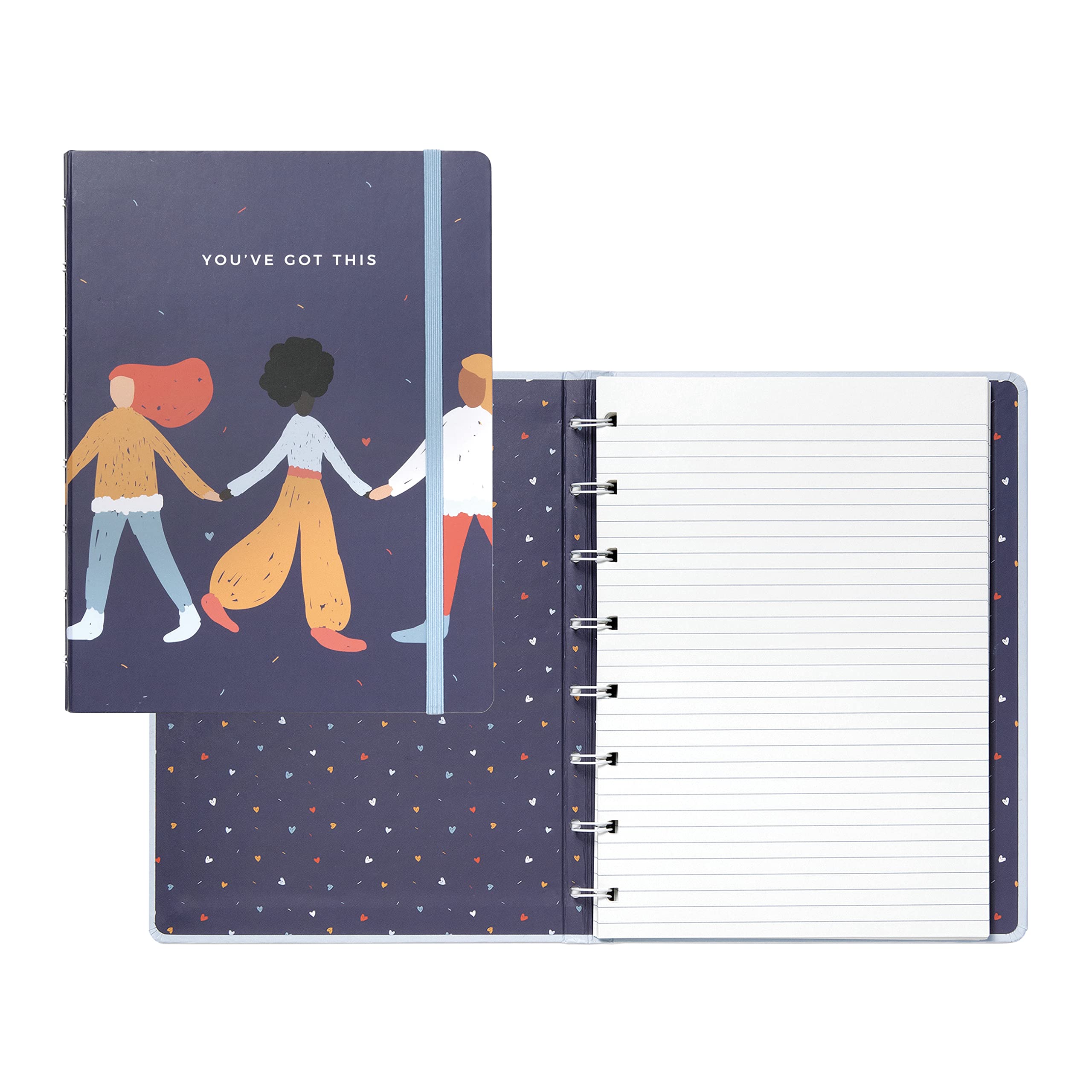 

Filofax Together Collection Refillable Notebook, A5 Size, 112 Lined Pages, Repositionable, Team Design (B179517U)