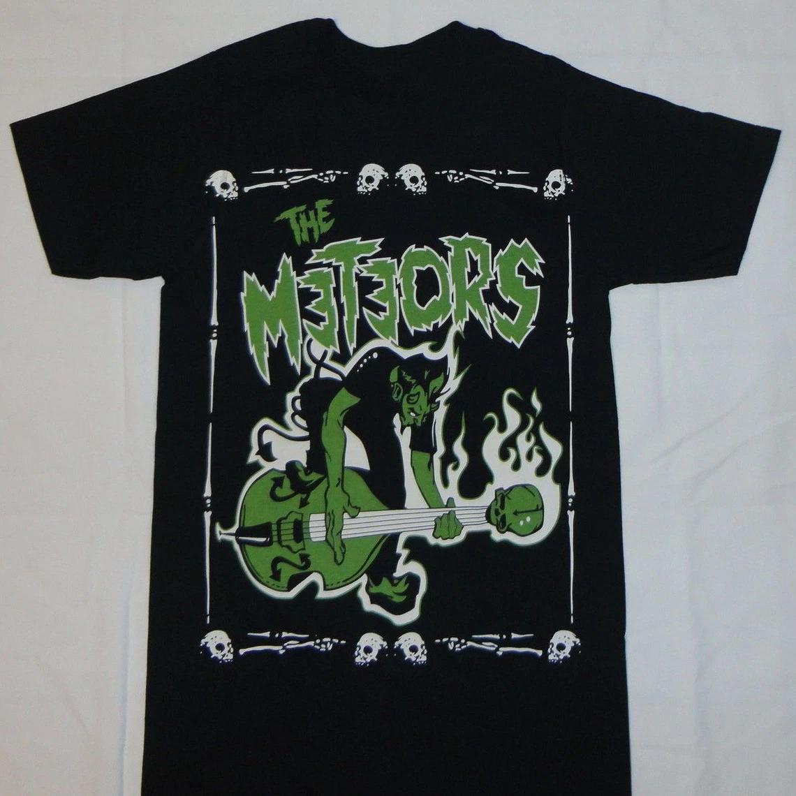 

The Meteors band T-shirt black Unisex Tee All sizes S to 5Xl 2F385 M