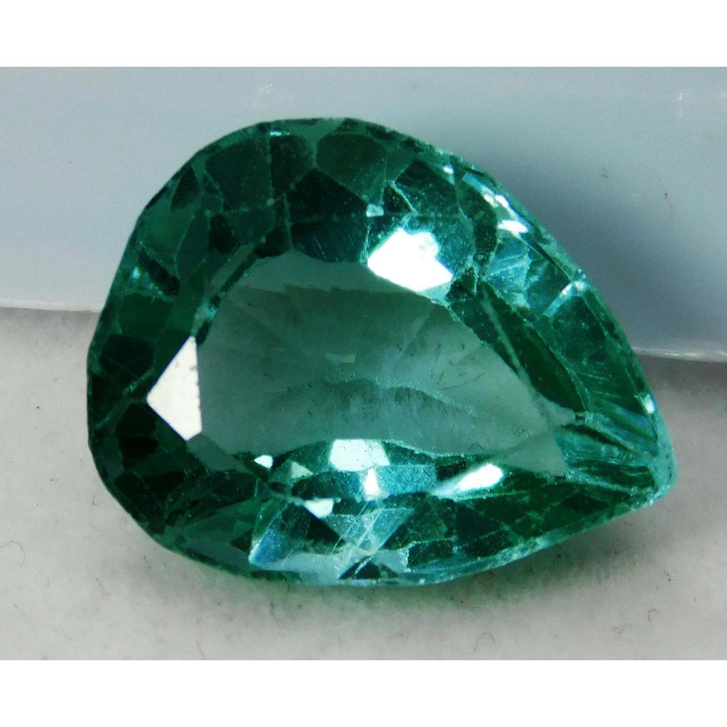 Natural Bluish Green Sapphire Loose Gemstone Pear 20-25 Ct September Birthstone for Gem Collections