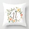 Nordic Floral Letter Pattern Throw Pillow Cover With Short Plush Print Living Room Sofa Decoration Cushion Cover Pillow Covers