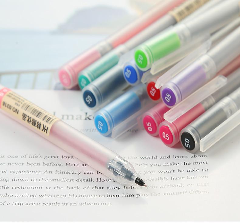 12 Pcs/lot 0.5mm Gel Pen Set Colorful Cute Ink Maker Pen School Office Supply