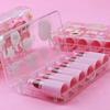 Błyszczyk do ust Velvet Matte Mini Small Lipstick Wodoodporny Długotrwały Glaze Full Color Women Makeup Set 6, 6 Kolorów Szminki, 1 Sztuka