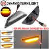 2Pcs Dynamic Led Side Marker Flowing Turn Signal Sequential Blinker Lamp Fit For Opel Mokka Mokka X Chevrolet Trax Buick Encore