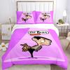 Mr Bean Bedding 3 Piece Set HD Print Duvet Cover Pillowcases for Teens Adult Bedroom Decoration Christmas Gift