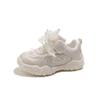 Girls Casual Sneakers With Bow Detail Mesh Upper Lightweight Non-Slip Sport Shoes Kids Ages 4-12