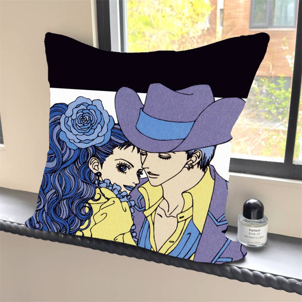 

1PC Paradise Kiss Manga Pillow Case Square Bedroom Sofa Leisure Comfort Cushion Car Home Decoration Pillowcase 40x40 12x12Inch
