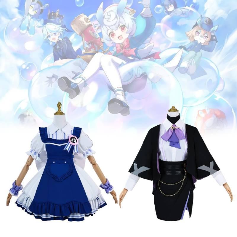 Genshin Sigewinne Impact Clorinde Cosplay Costume Set Party Fashion Accessories