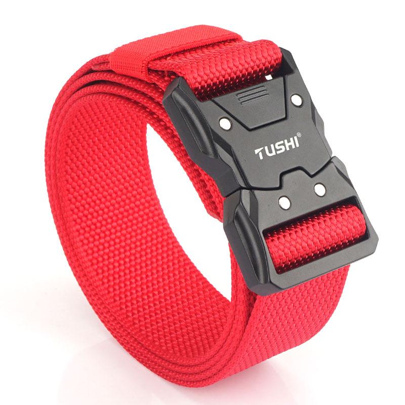 Men's Nylon Tactical Quick Release Belt - Casual & Outdoor Leather Workwear