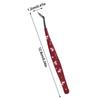 Stainless Steel Curved Stickers Tweezers Anti-static High Precision Lashes Extension Tweezer Cartoon Eyelash Curler