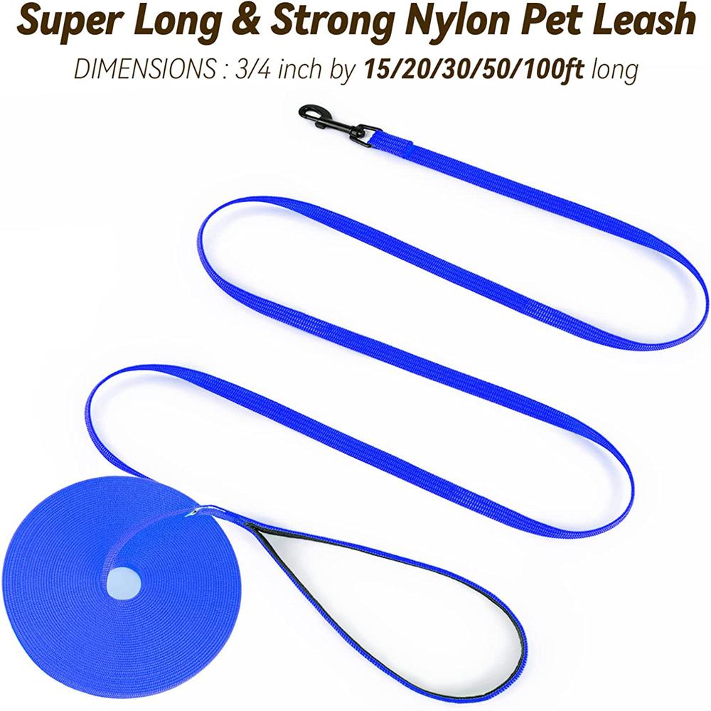 Nylon Hunde Trainingsleinen Spaziergang Haustierleine Langes Lanyard Zugseil für Kleine Große Hunde 4,5M 10M 15M Führleine Artikel