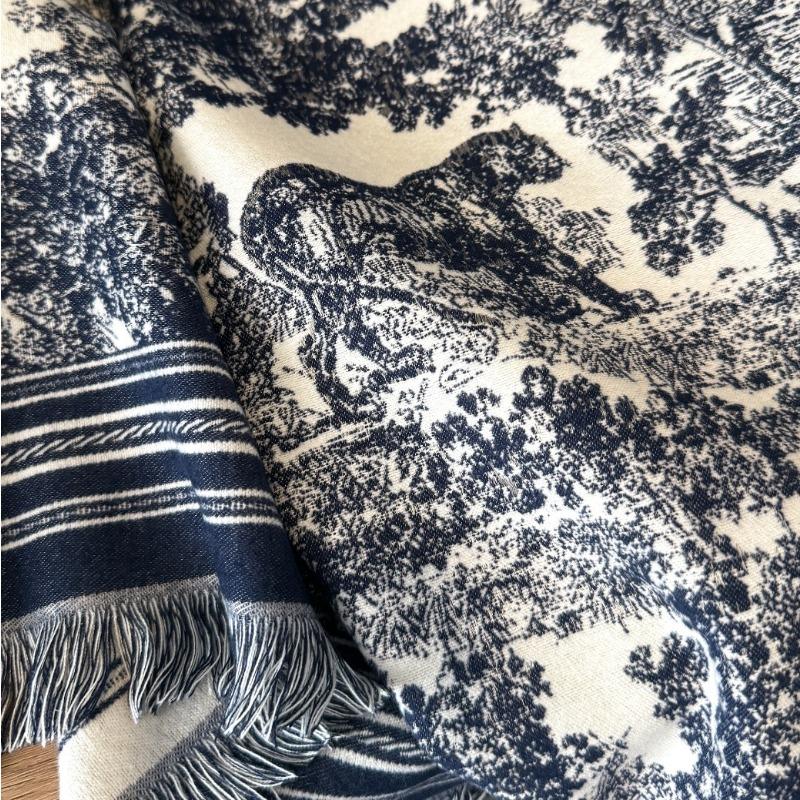 Imitation Cashmere Scarf Female Korean Version Contrasting Colors Autumn and Winter Warm Couple Scarf British Fashion Long Shawl