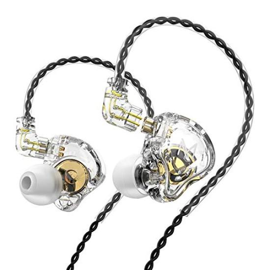 TRN MT1 Hi-Fi 1DD Dynamic Driver In-Ear Headphones, 10mm Dual Magnet Dynamic Driver, 2-Pin 3.5mm Gold-Plated Contact Lens, Monitor Earphones with