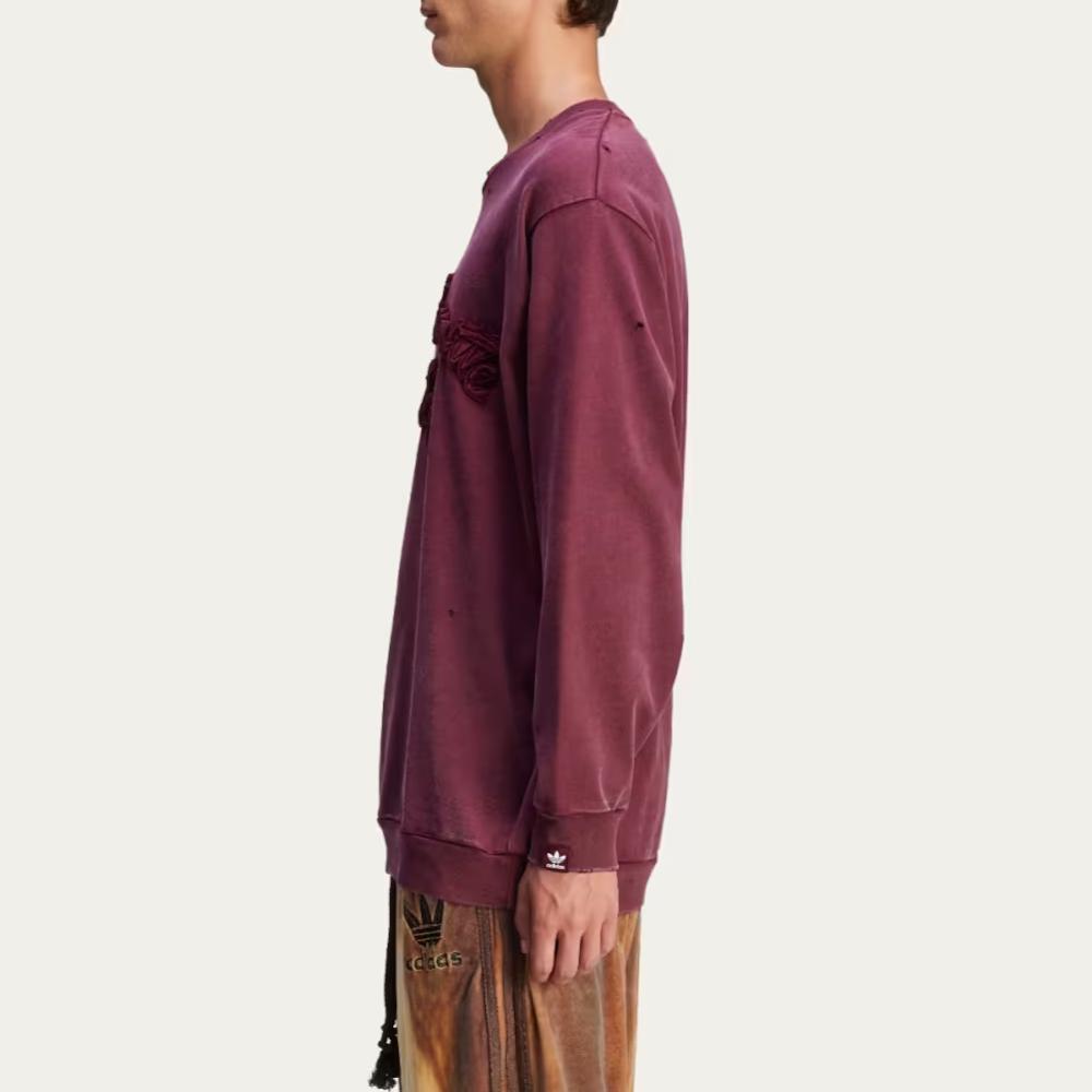 Adidas X Song For The Mute Langarm-T-Shirt Maroon Unisex Oberteile Rot JI9641