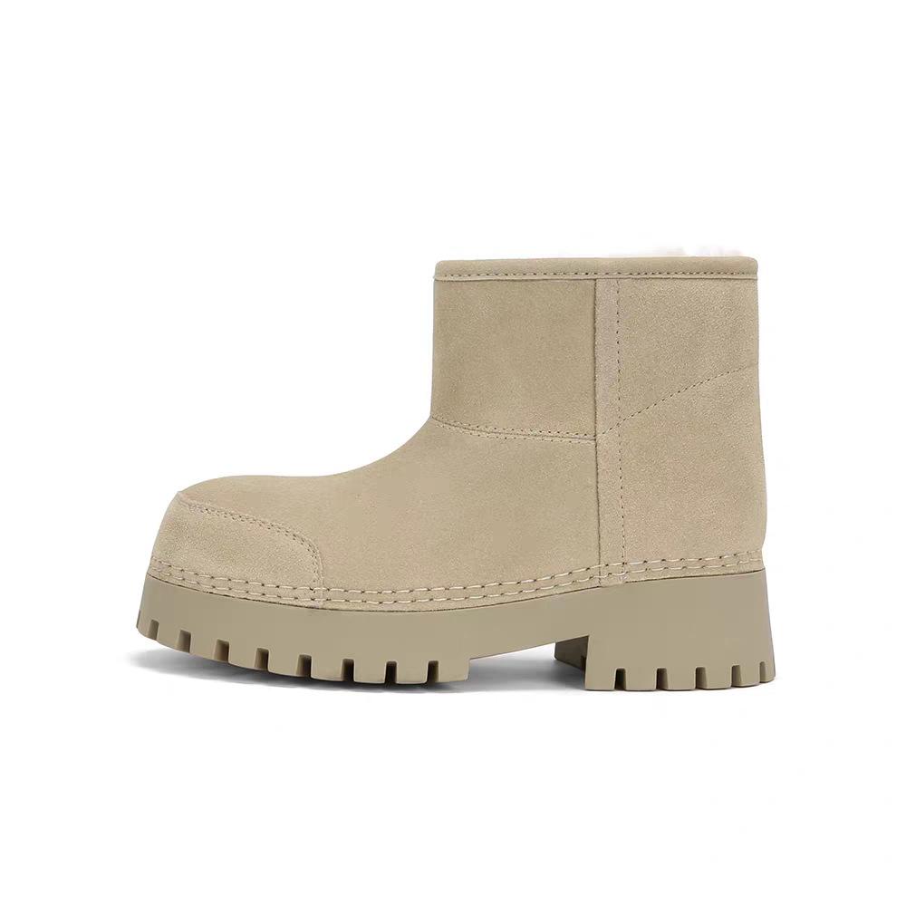 

Women s thick-soled winter lightweight warm cold padded snow boots non-slip wear-resistant casual sneakers cotton boots 40 серый