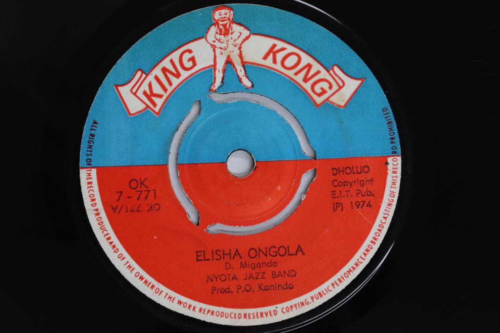7inch Record NYOTA JAZZ BAND - Elisha Ongola / P. Achieng Okegodin OK7771 KING KONG 1974 Kenya World Music Used