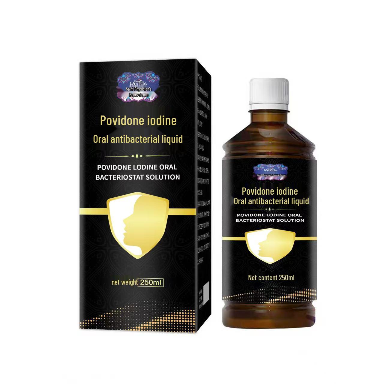 

Saint Doctor Ren De Povidone-Iodine Antibacterial Mouthwash - Sterilizes, Deodorizes, and Protects Gums