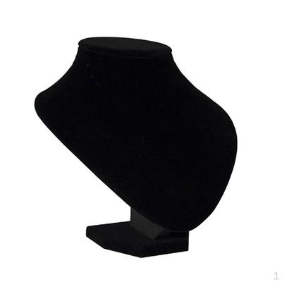 Black Necklace Bust Display Holder