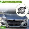1 Pc Car Left Fog Light Grill for BMW X5 2011-2013 No.63177237433 Clear,Black