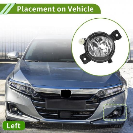 1 Pc Car Left Fog Light Grill for BMW X5 2011-2013 No.63177237433 Clear,Black