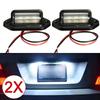 2PCS   6 LED Car License Number Plate Light White Bulbs License Plate Lights for SUV Truck Trailer Van Tag Step Lamp Auto Products