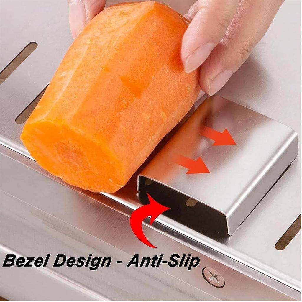 Manual Bone Meat Slicer, Stainless Steel Cutter Machine with 110Inch, Rib Fish Chicken Beef Cutting Machine for Home Cooking and Commercial